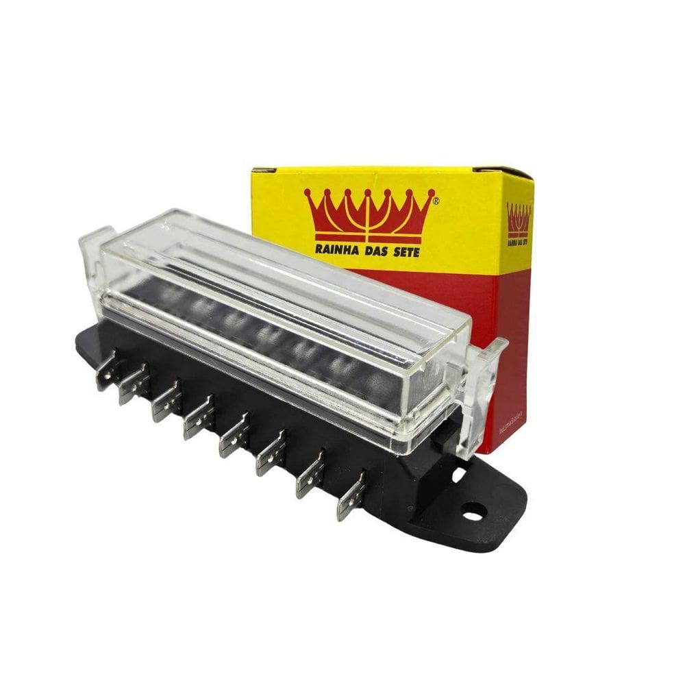 Caixa Porta Fusíveis Lamina Universal 8 Fusíveis 16 Vias