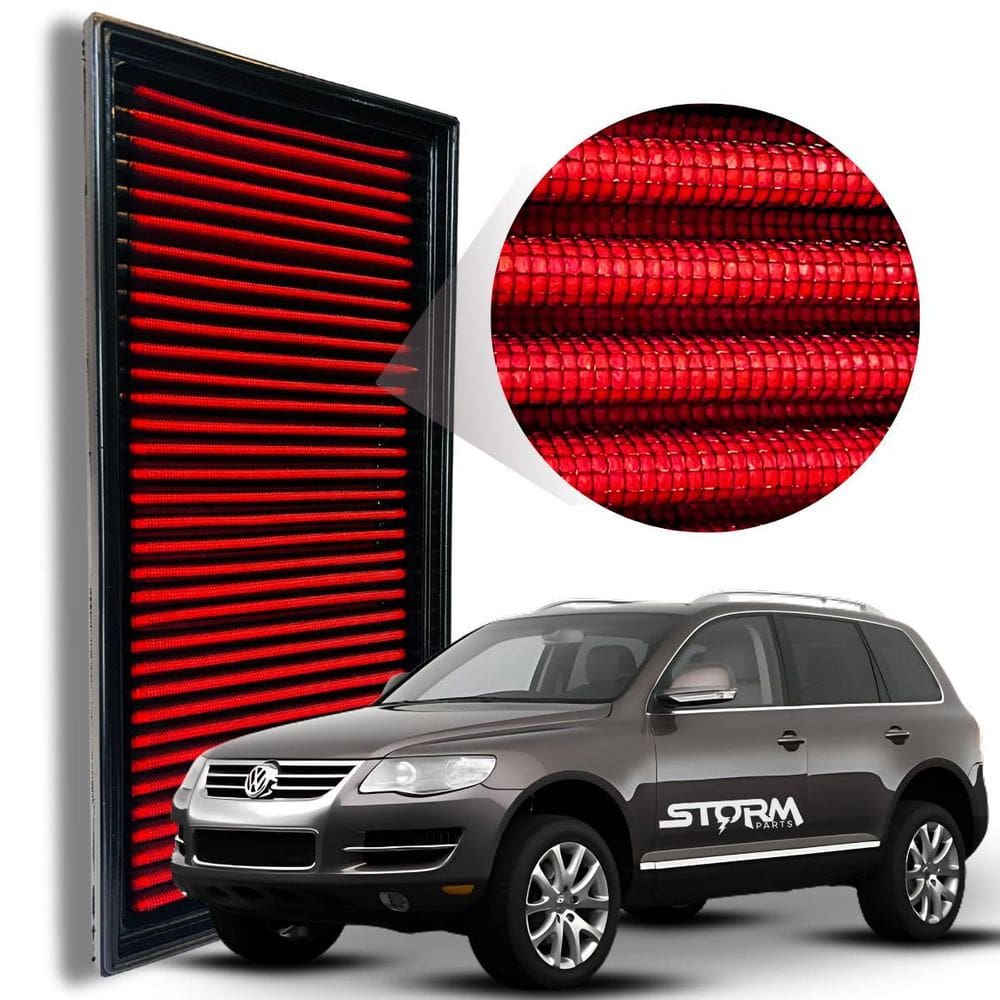 Filtro Ar Esportivo Vw Touareg 3.6 V6 Aspirado 2007 A 2010