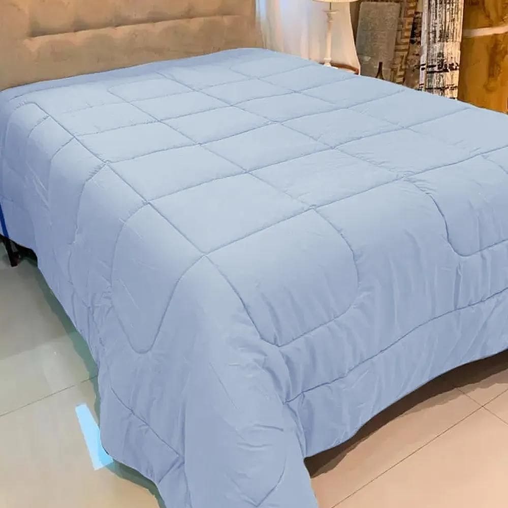 Edredom King 200 Fios Previlege - Andreza Azul Brisa