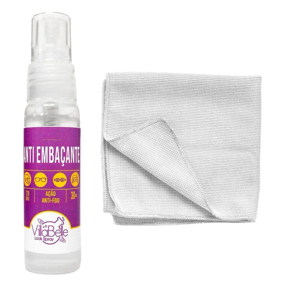 Kit Antiembaçante Óculos E Celulares Pano Microfibra Branco