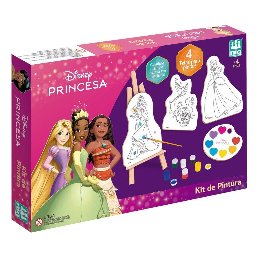 Kit De Pintura Disney Princesas 4100 - Nig Brinquedos