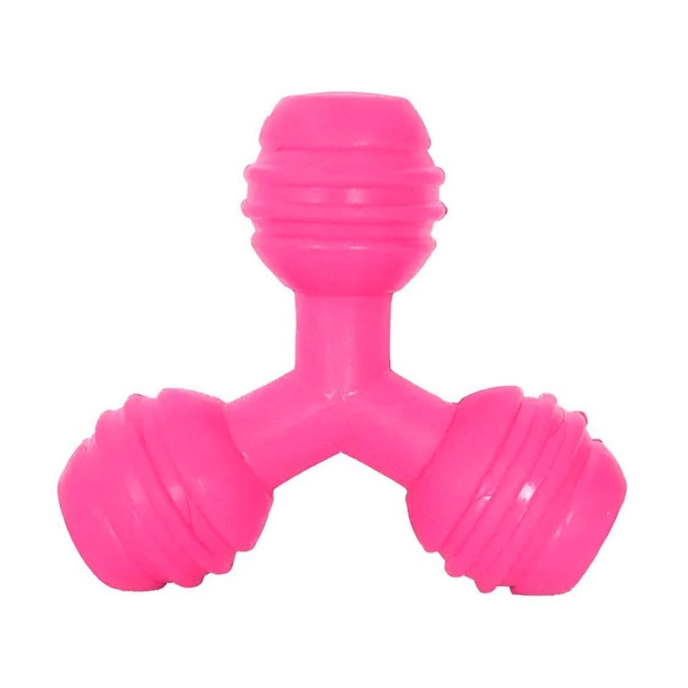 Mordedor Triângulo Rosa Para Cães E Gatos Brinquedo Pet
