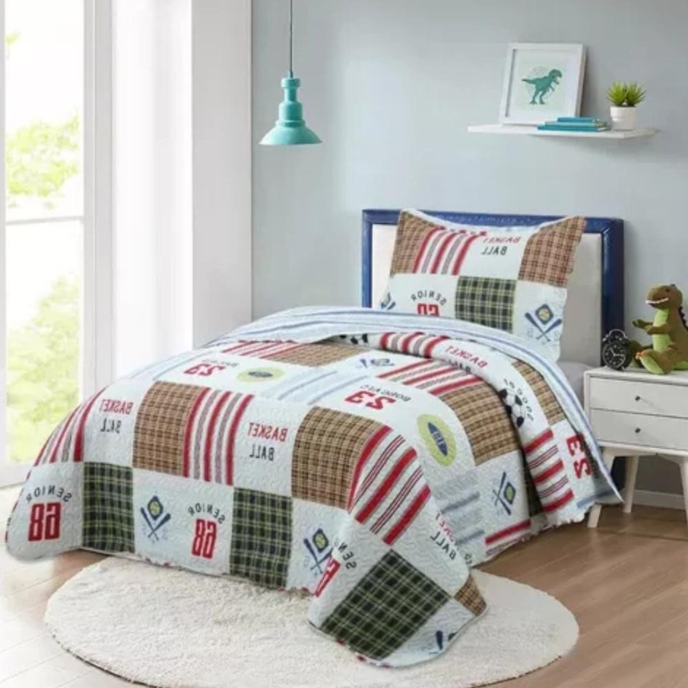 Kit Cobre Leito Colcha Solteiro Infantil Studio Dupla Face