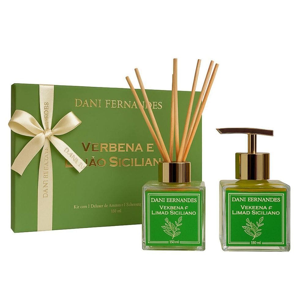 Difusor Kit Presenteavel Verbena E Limão Siciliano 120Ml