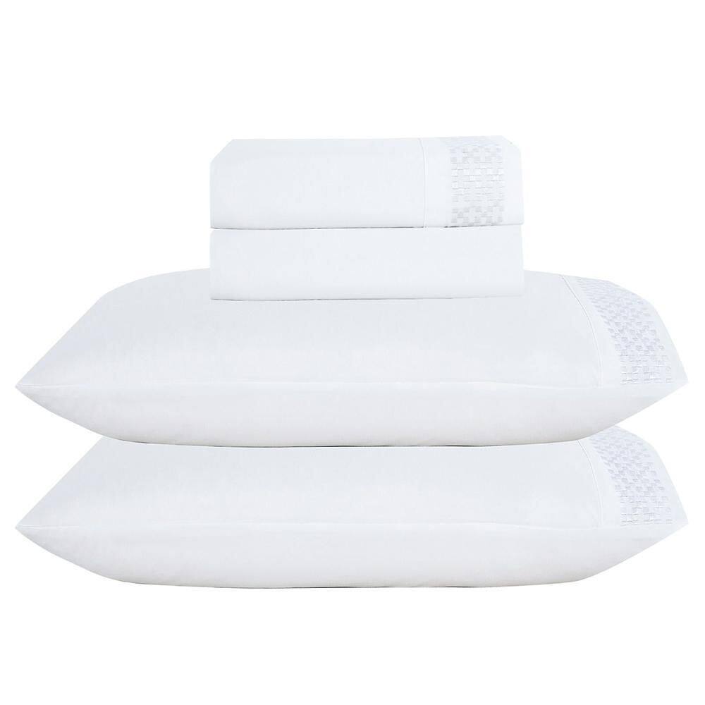 Jogo De Cama Lençol Queen Eclipse 4 Peças - Branco
