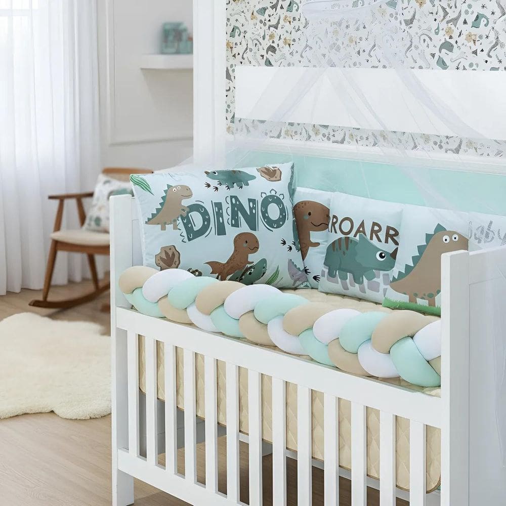 Kit Berço 10 Peça Baby Dream Super Macio E Prático Para Bebê