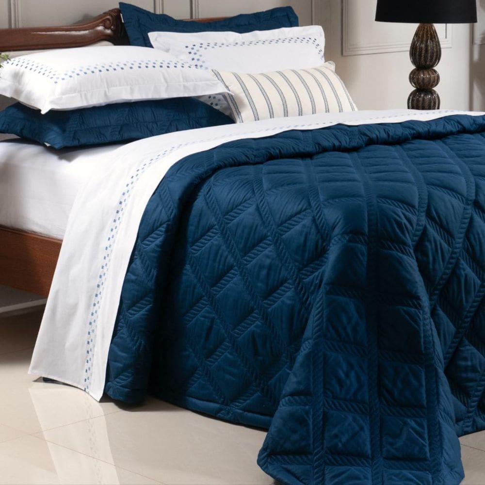 Cobreleito Queen Size Algodão 250 Fios Miami Super Elegante