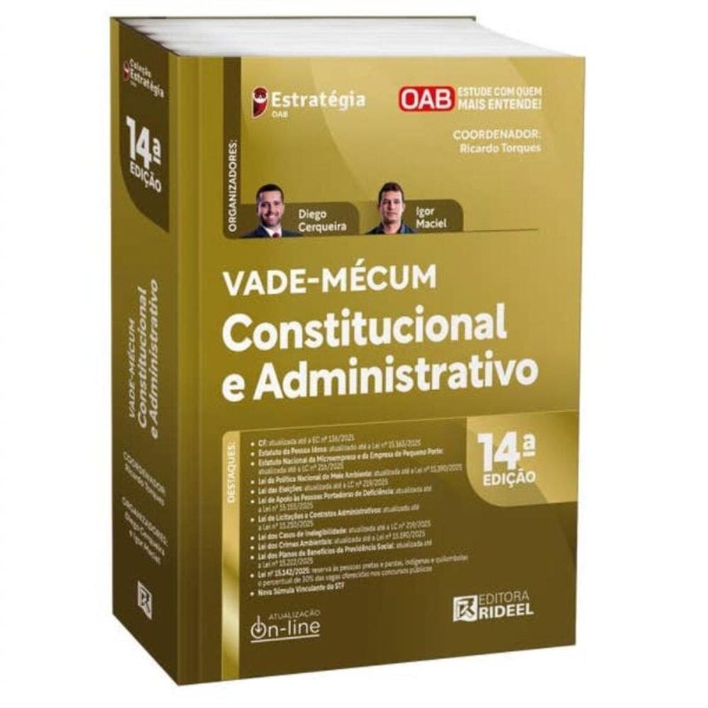 Vade-mécum Constitucional e Administrativo - 2ª fase da OAB   EXAME 45