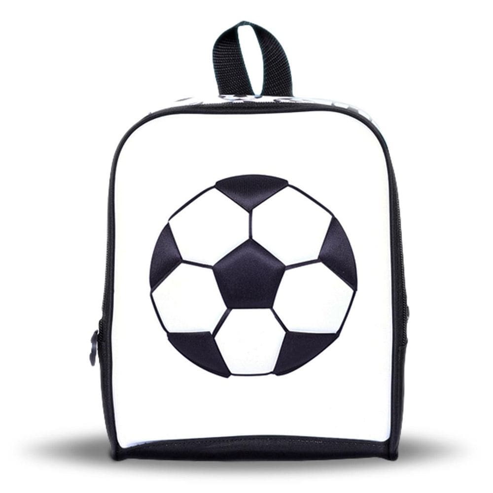 Lancheira Térmica Bola De Futebol Escolar Infantil - Branco