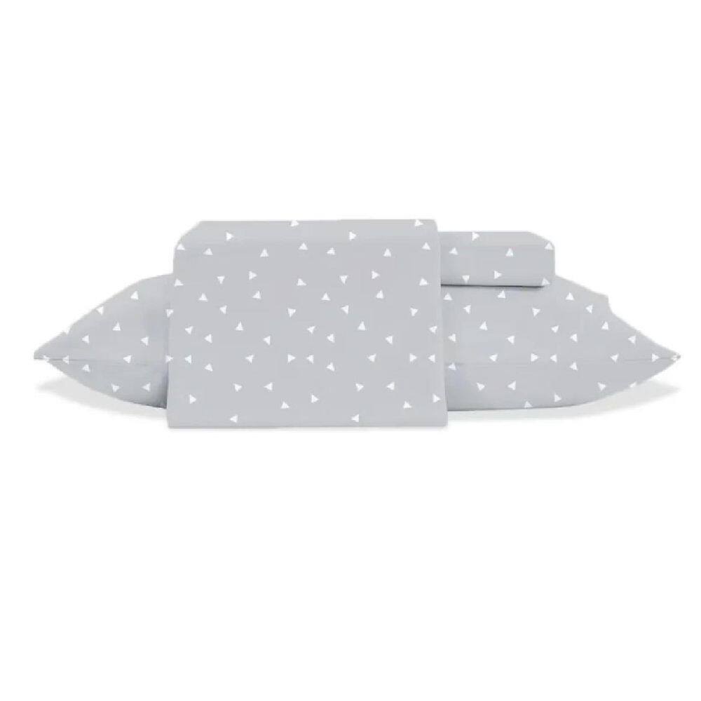 Jogo Cama Casal 4 Pc Toque De Seda Triangulo Jolitex