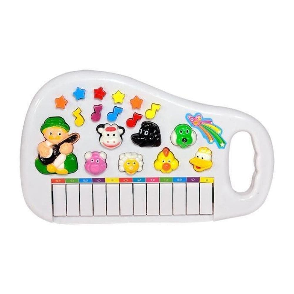 Piano Musical Teclado Infantil Sons E Luzes Animais Sitio