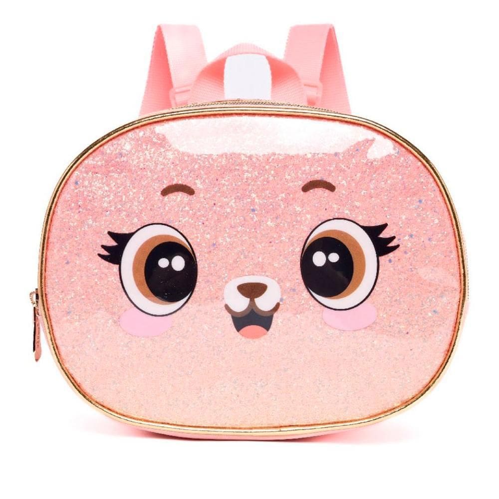 Lancheira Térmica Raposa Pack Me Fox Brilhosa Rosa