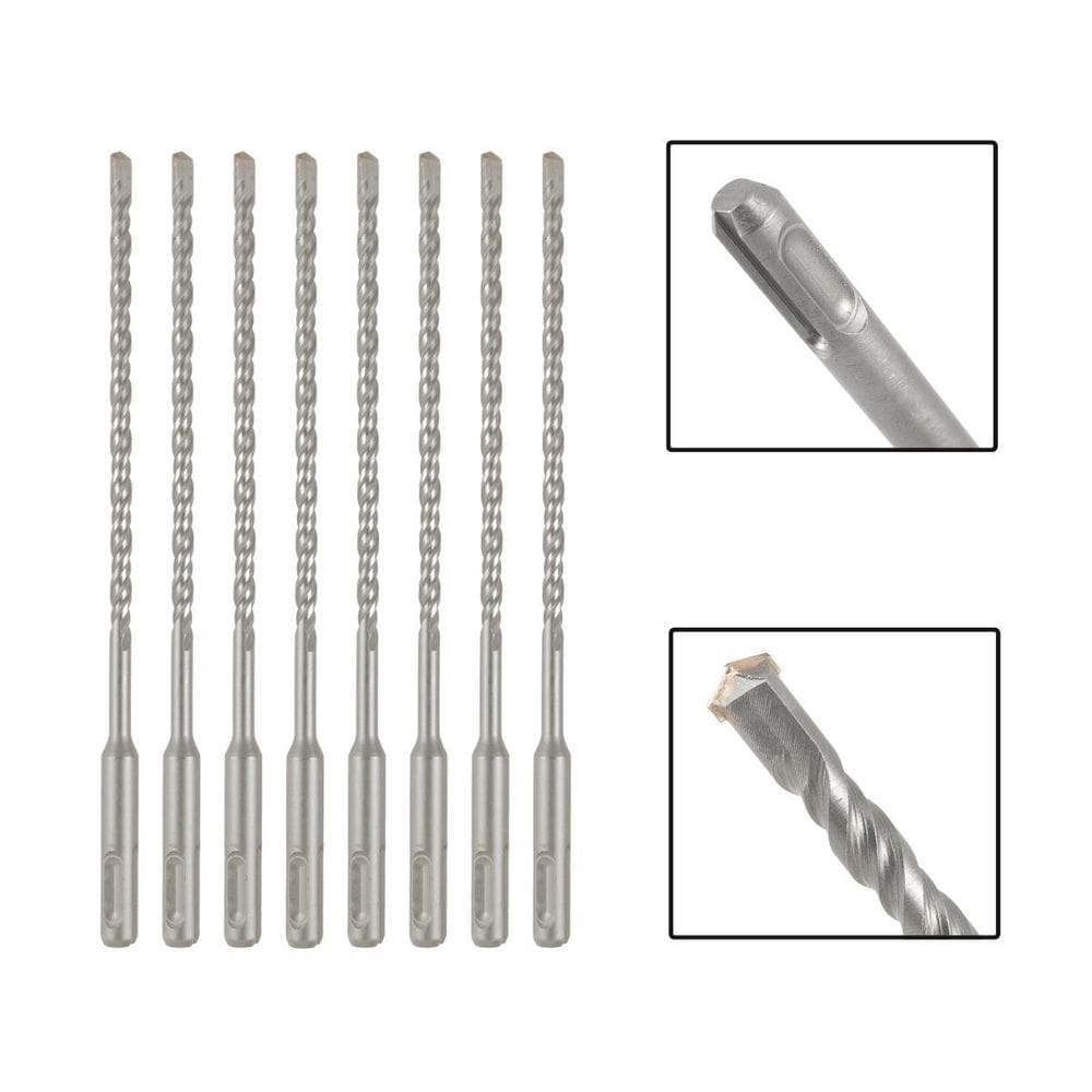 Jogo 8 Brocas Sds Plus 5X110 Mm Aço Carbono Tungstênio