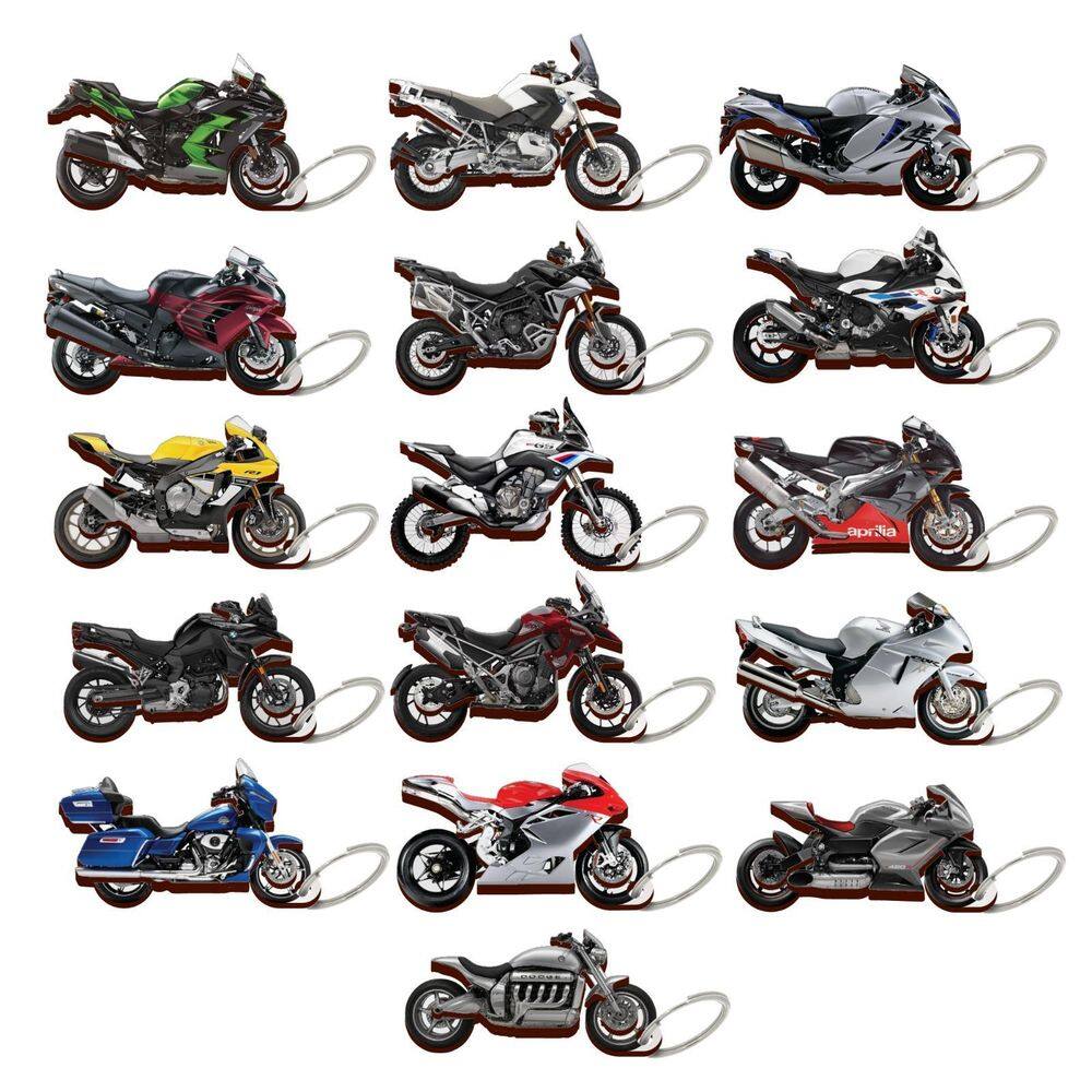 1 Und Chaveiro Modelos De Motos Diversas Em Mdf 3D