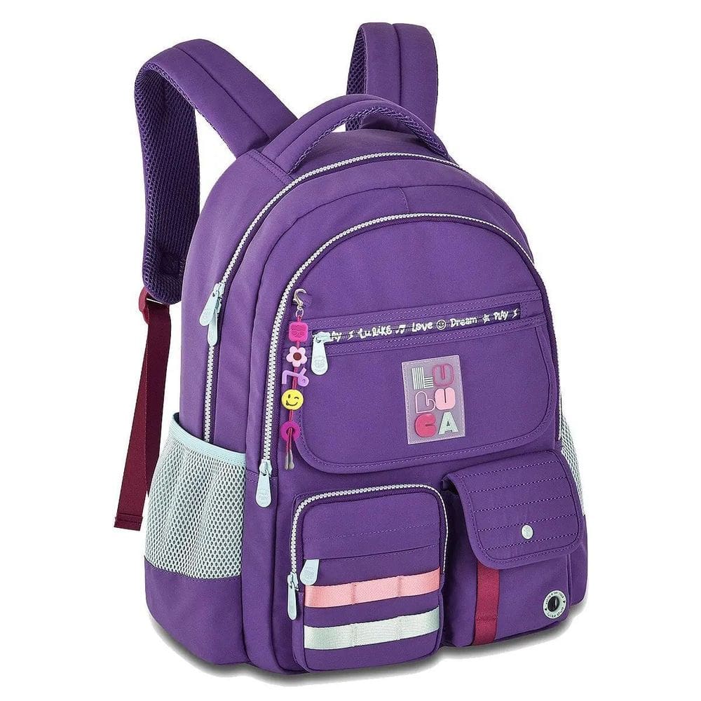 Mochila Escolar Juvenil Feminina De Costas Luluca