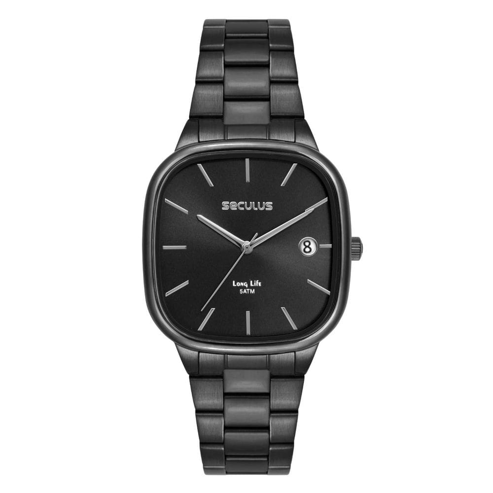 Relógio Seculus Long Life 77335Gpsvpa3 Preto