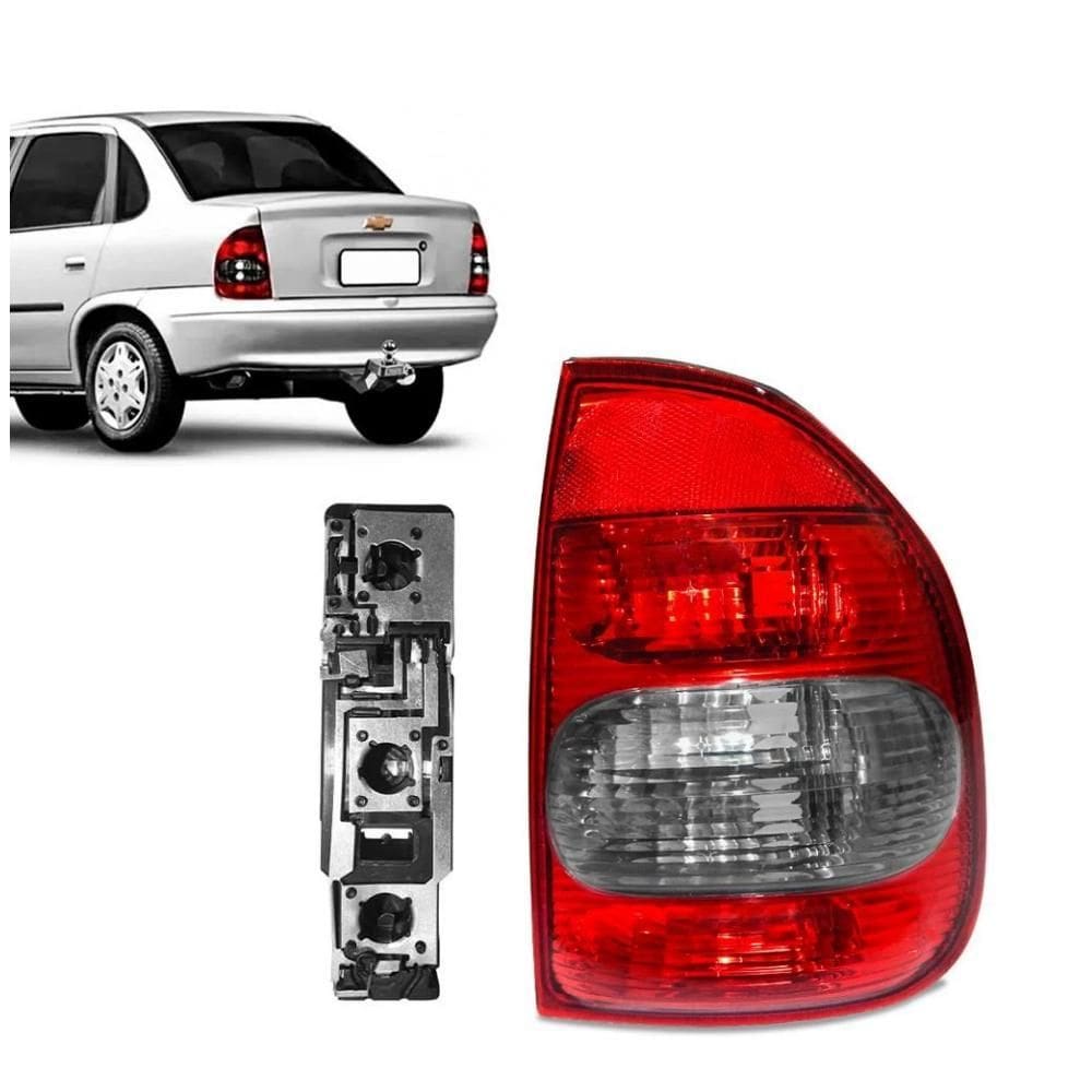 Lanterna Traseira Rubi Para Corsa Sedan Classic 2000 A 2010
