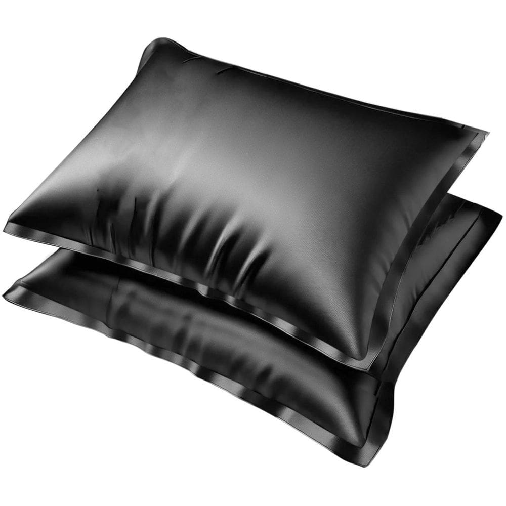 2 Fronha De Cetim Seda 50X70Cm Aba Capa Travesseiro Cama