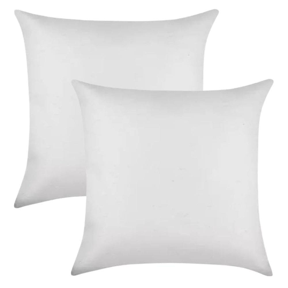 Kit 2 Capa De Almofada 40 X 40 Malha Lisa Com Zíper