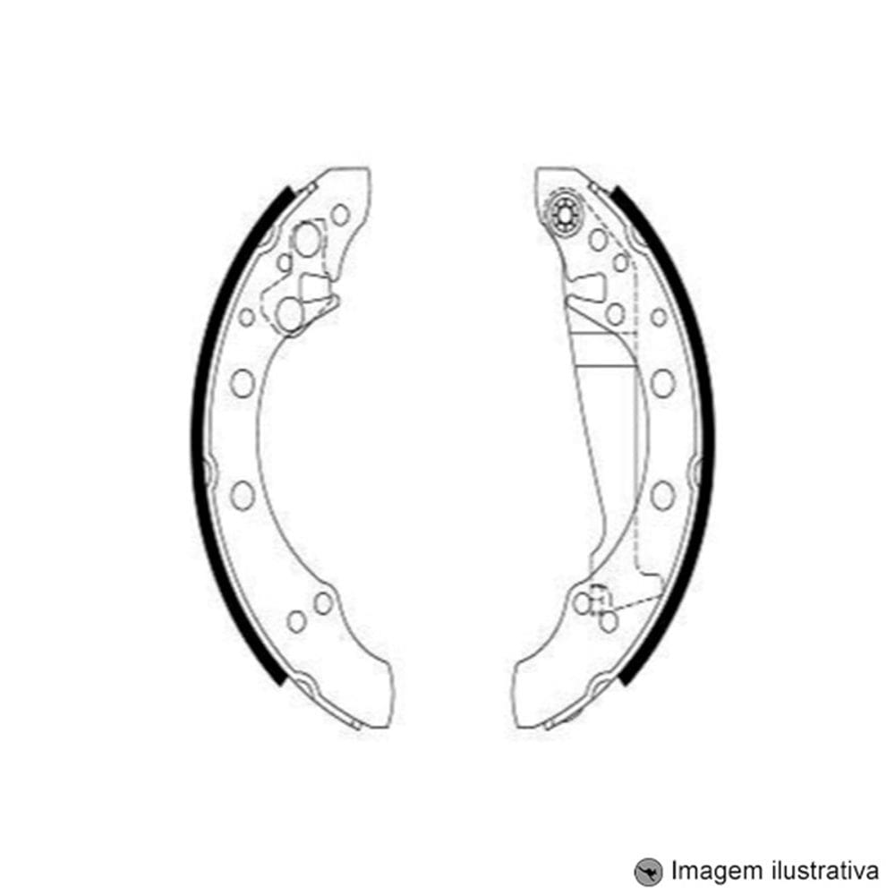Sapata de Freio Traseira Passat 1.6 - 1979 / 1989 Polo 1.0 16V - 2002 Polo 1.6 - 2002 Polo Classic 97 >>