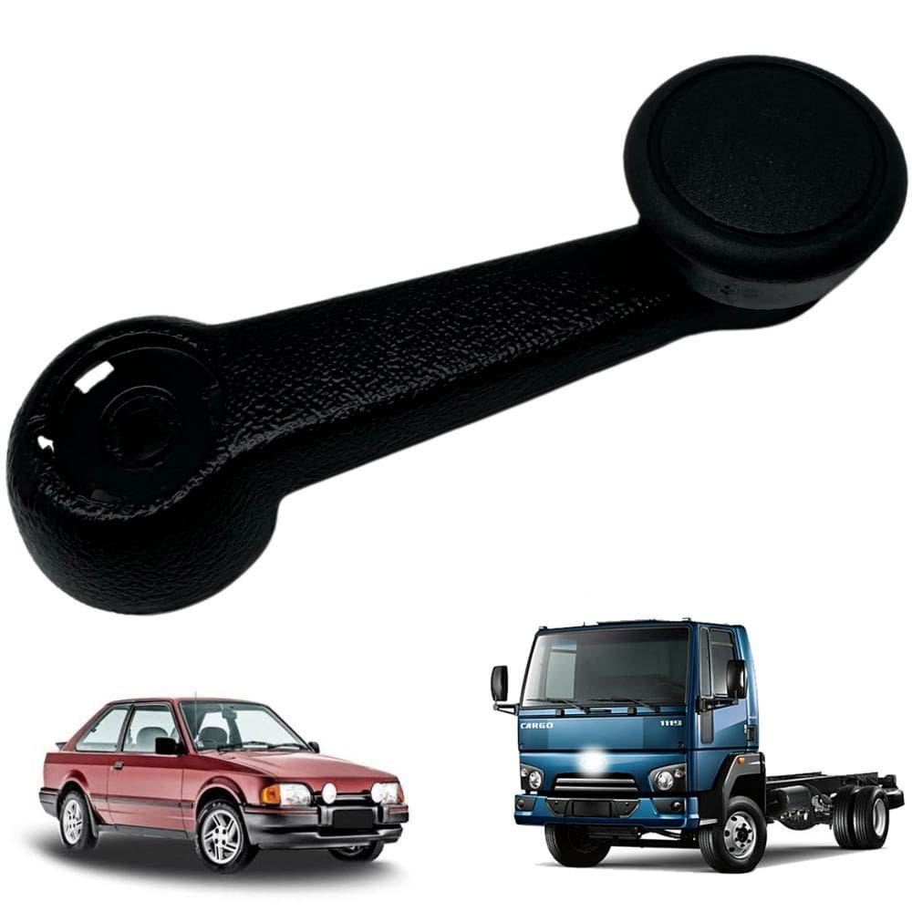 Manivela Reguladora Vidro Escort 87 À 92 Cargo Metal Preta