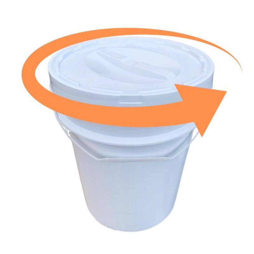 Balde Plástico 20L Tampa Rosqueavel Para Jardim Vertical