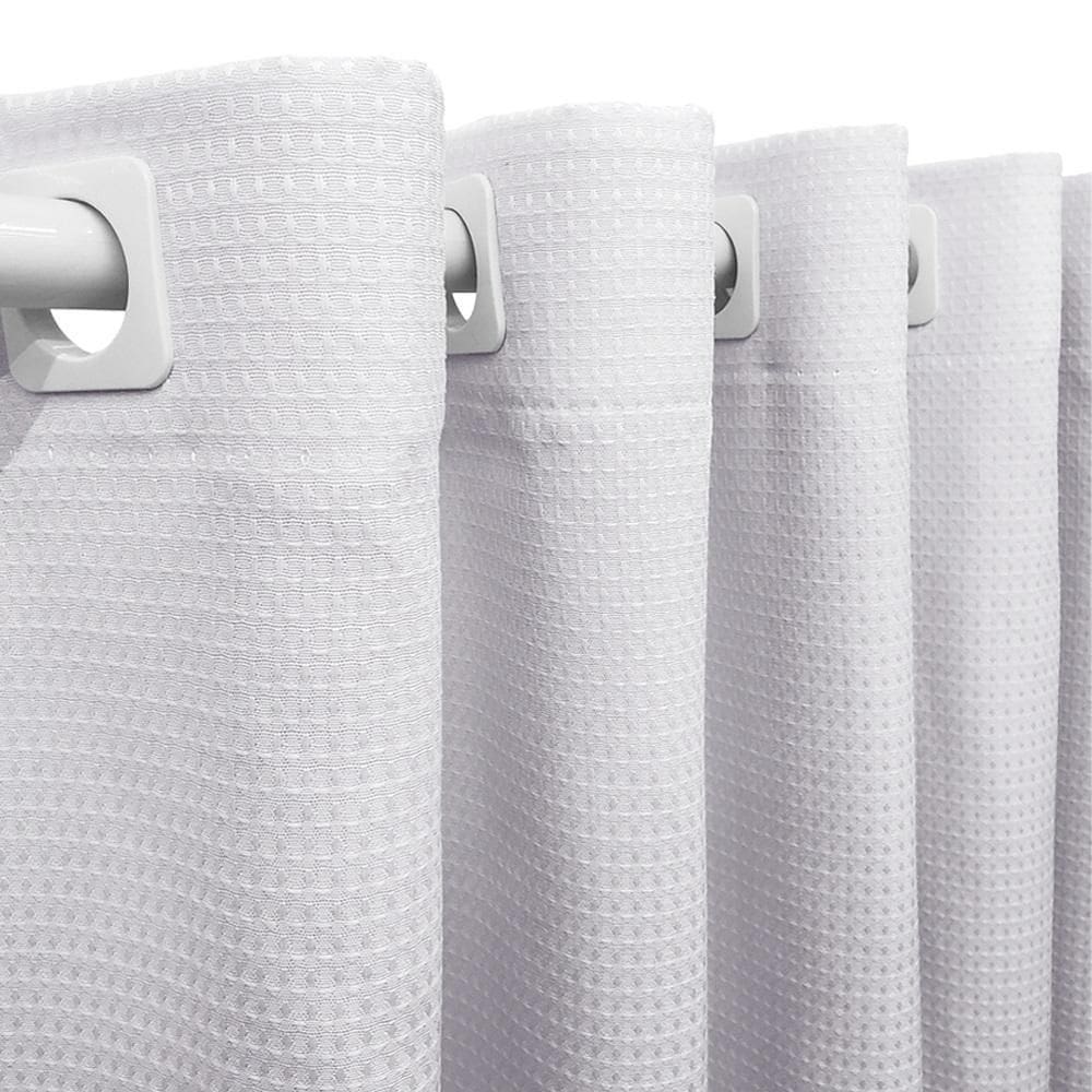 Cortina Tecido Piquet Branco 2,80X2,50 Sala Quarto Cozinha