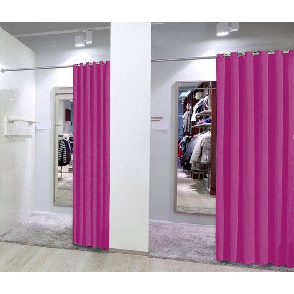 Cortina Provador Roupas 1,50X2,00 Pink 100% Privacidade