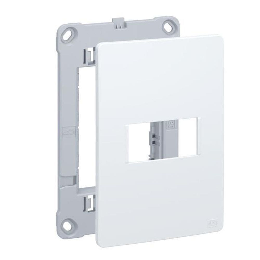 Placa + Suporte 4X2 1 Posição Branco Weg Esatta