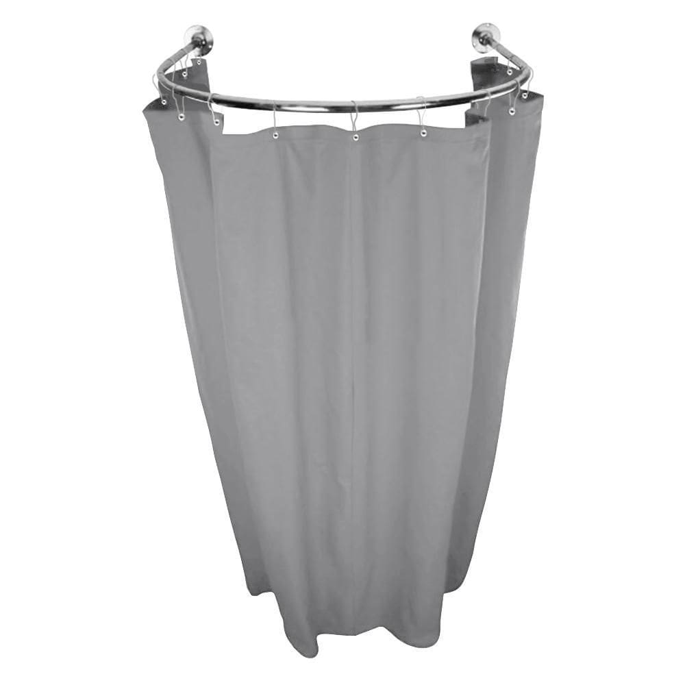 Cortina Provador Arco 70X70 E 90X90 Blecaute Cinza