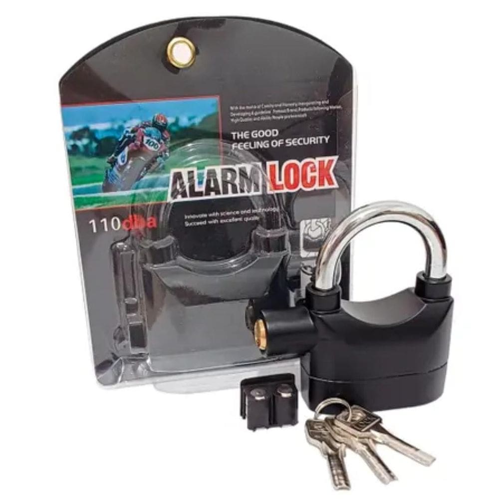 Cadeado Com Alarme Sonoro Para Proteção Da Sua Moto
