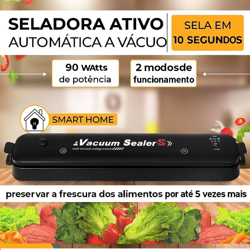 Seladora Bivolt Alimentos Portátil Prática Eficiente