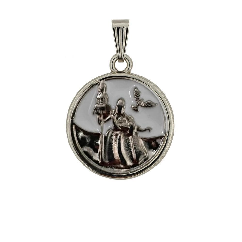 Pingente Meu Pai Oxalá 2,5 Cm Metal Niquelado