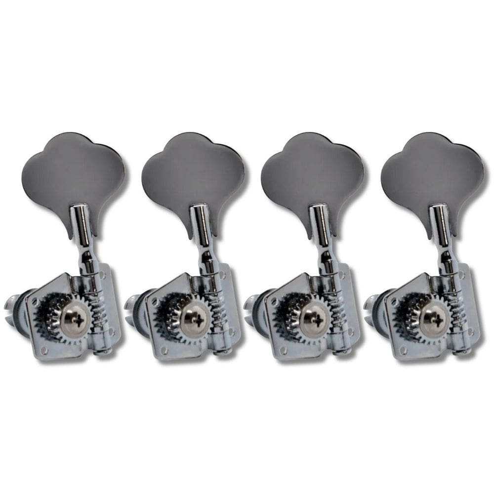 Kit 4 Tarraxa Baixo Jazz Bass Standart Cromo Em L Sup Mhb01