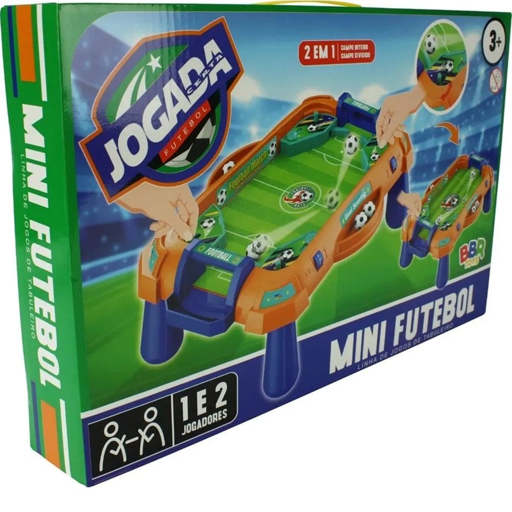 Jogo Mini Futebol De Mesa Duplo - Bbr Toys