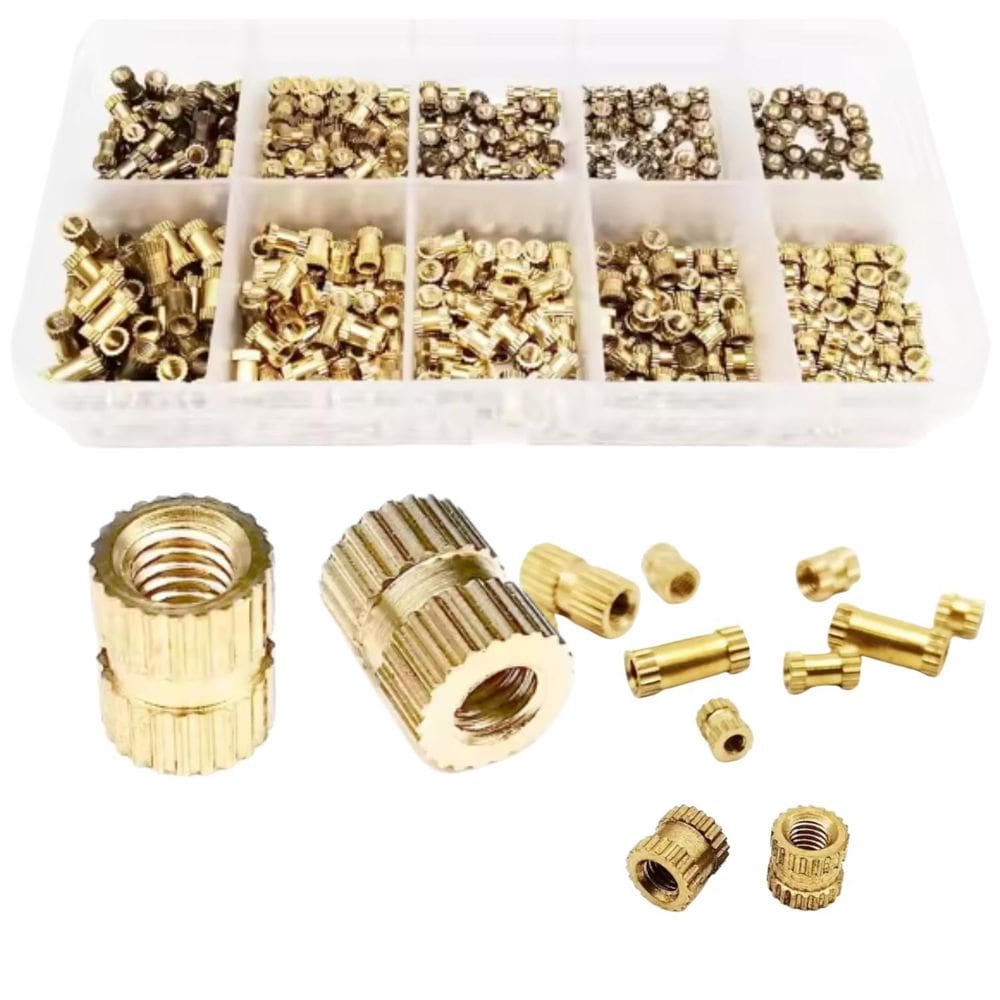 Kit 400 Porcas Inserçao Termica Injeçao Impressora 3D M2 M3