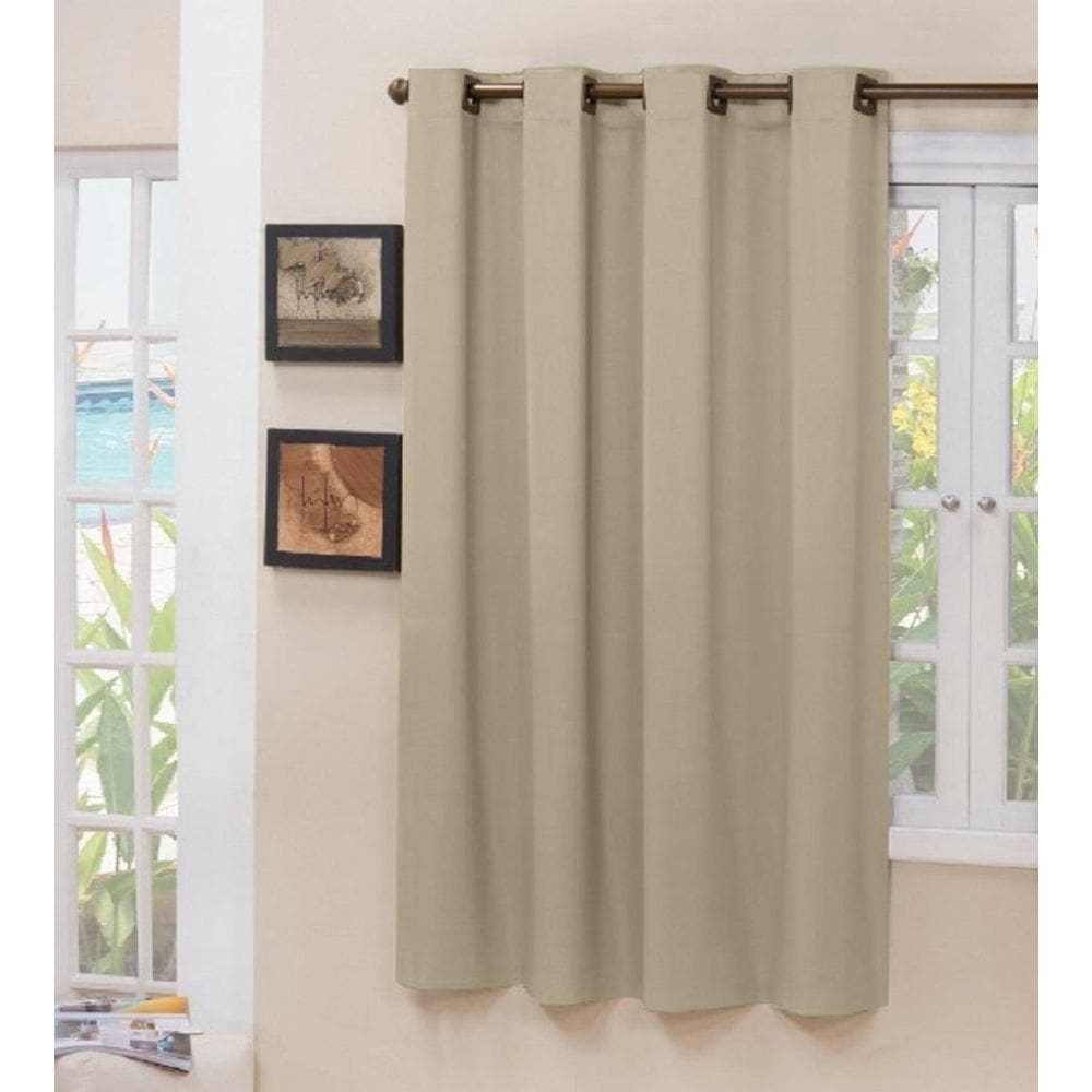 Cortina Blecaute Tecido Bege 1,40X1,50 Janela Porta