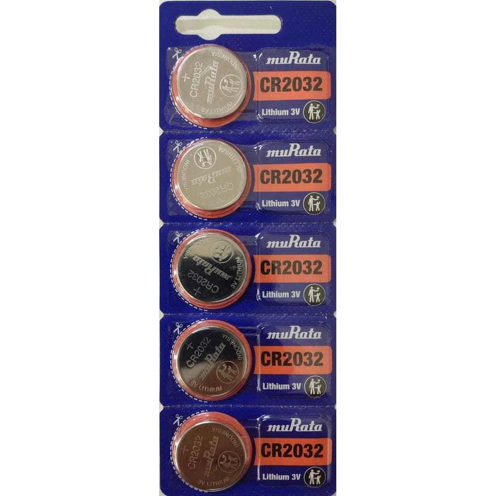 Kit De 5 Cartelas De Bateria Murata 2032 Com 5 Unidades