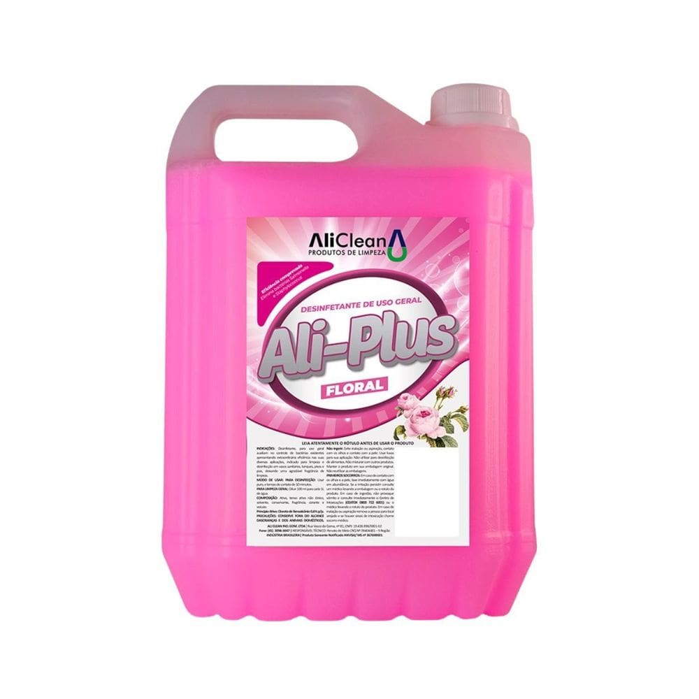 Produto De Limpeza Desinfetante Uso Geral Aliplus Floral 5 L