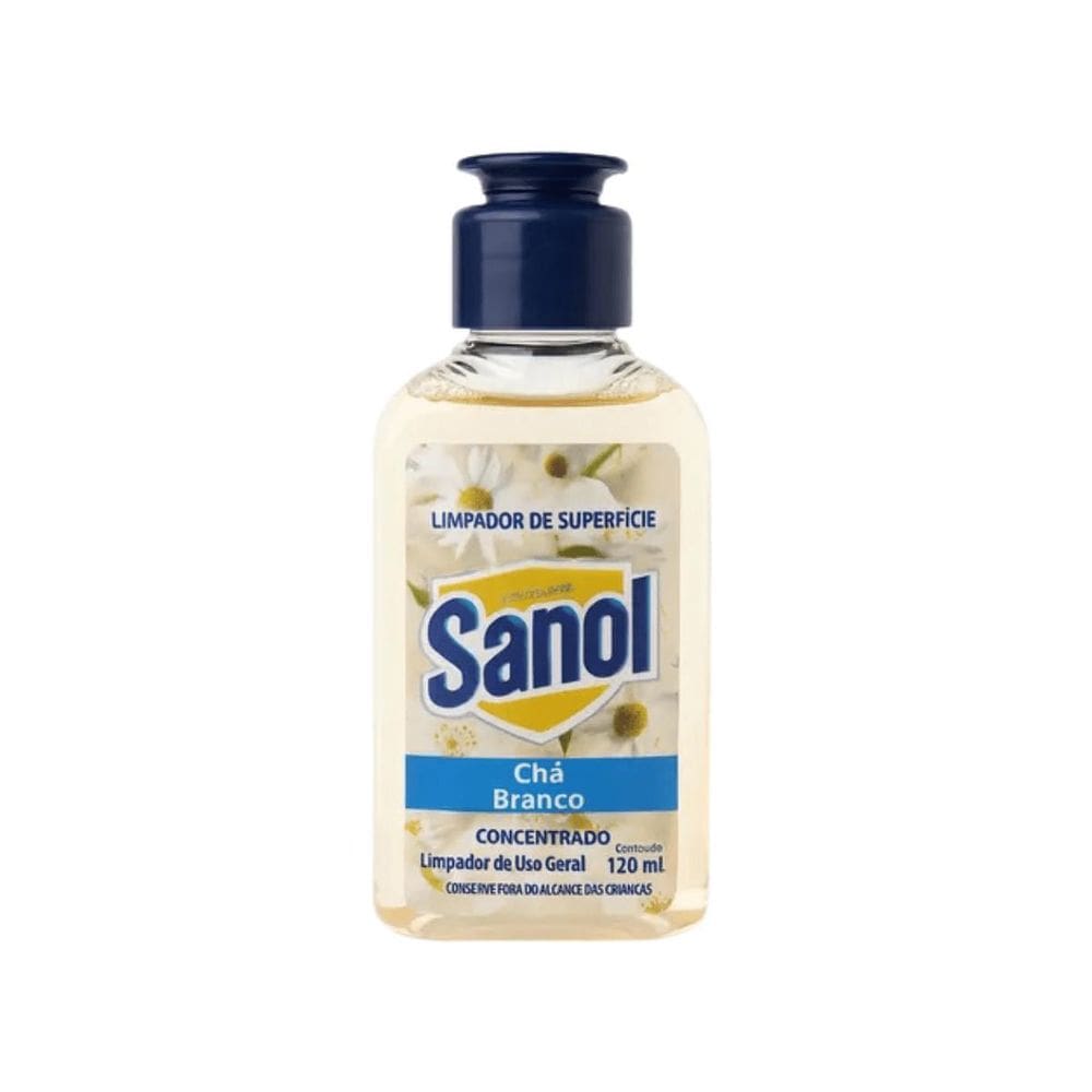Limpador De Superficie Sanol Cha Branco 120Ml