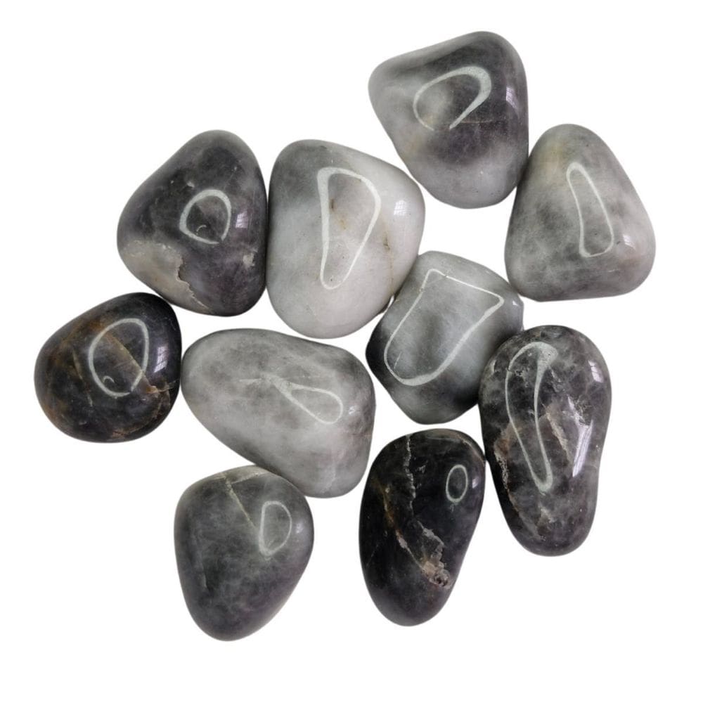 Pedra Olho De Gato 3 A 5 Cm Rolada 250G Natural