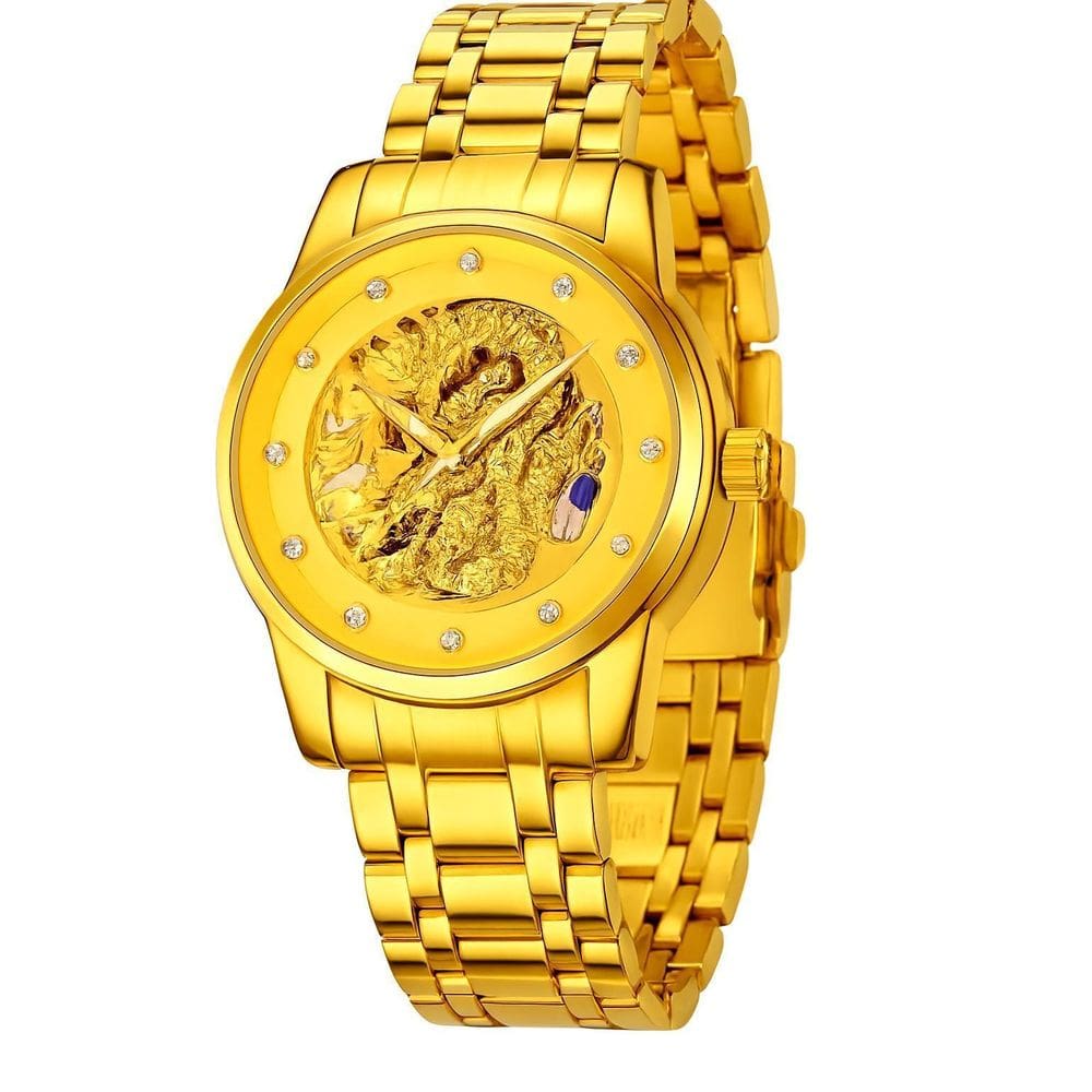 Relógio Masculino Skmei Automtic Esqueleto Dragão 9310Gdgd