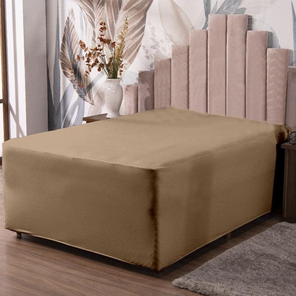 Lençol Luva Queen Cama Conjugada Veste Colchão Box Malha 1P