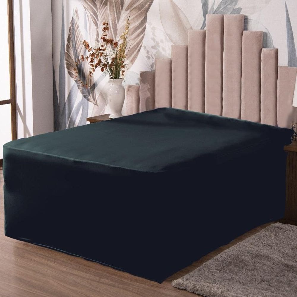 Lençol Luva Queen Cama Conjugada Veste Colchão Box Malha 1P