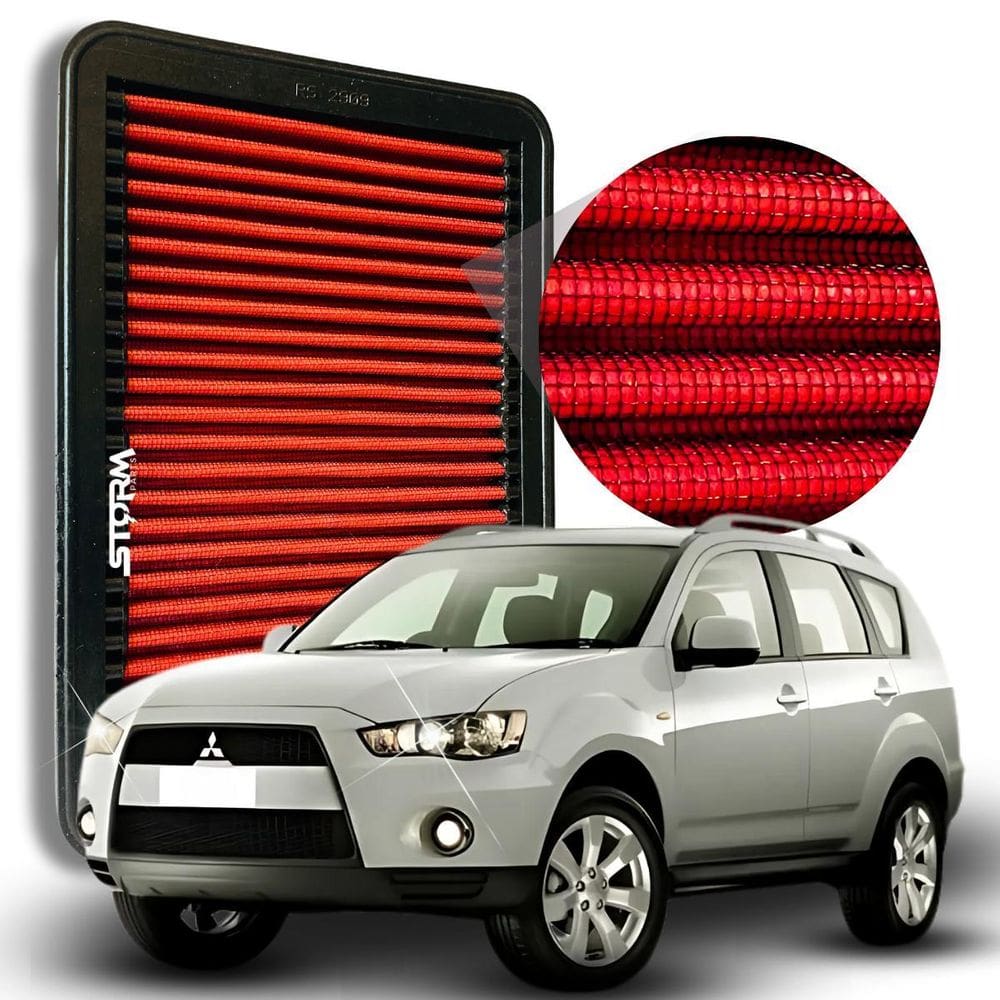Filtro Ar Esportivo Mitsubishi Outlander 2.4 16V 2009 A 2011