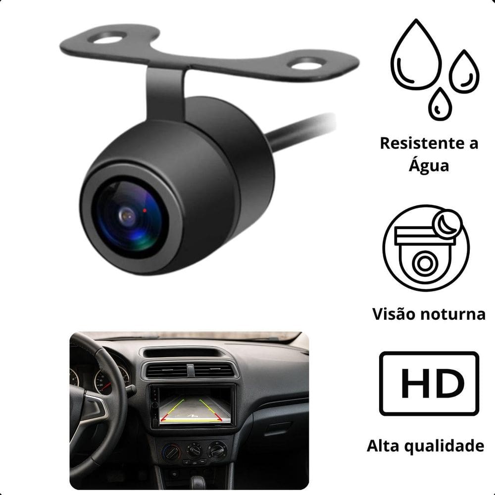 Câmera Universal Automotiva Estacionamento Seguro