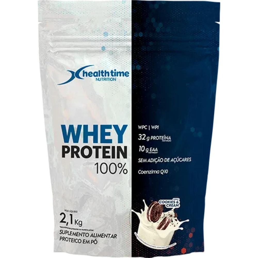 Whey Protein 100% Refil 2,1Kg Cookies E Cream