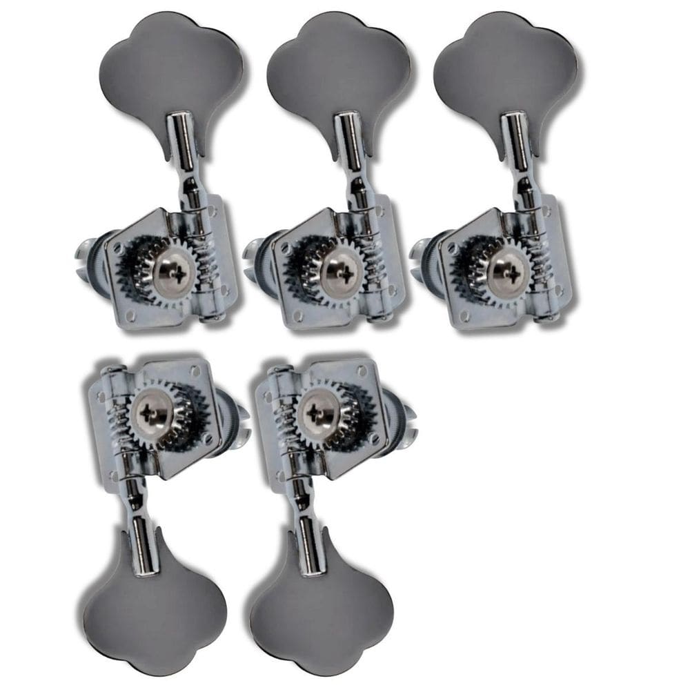 Kit Tarraxa Baixo Jazz Bass Standart Cromado Mhb01 3 + 2