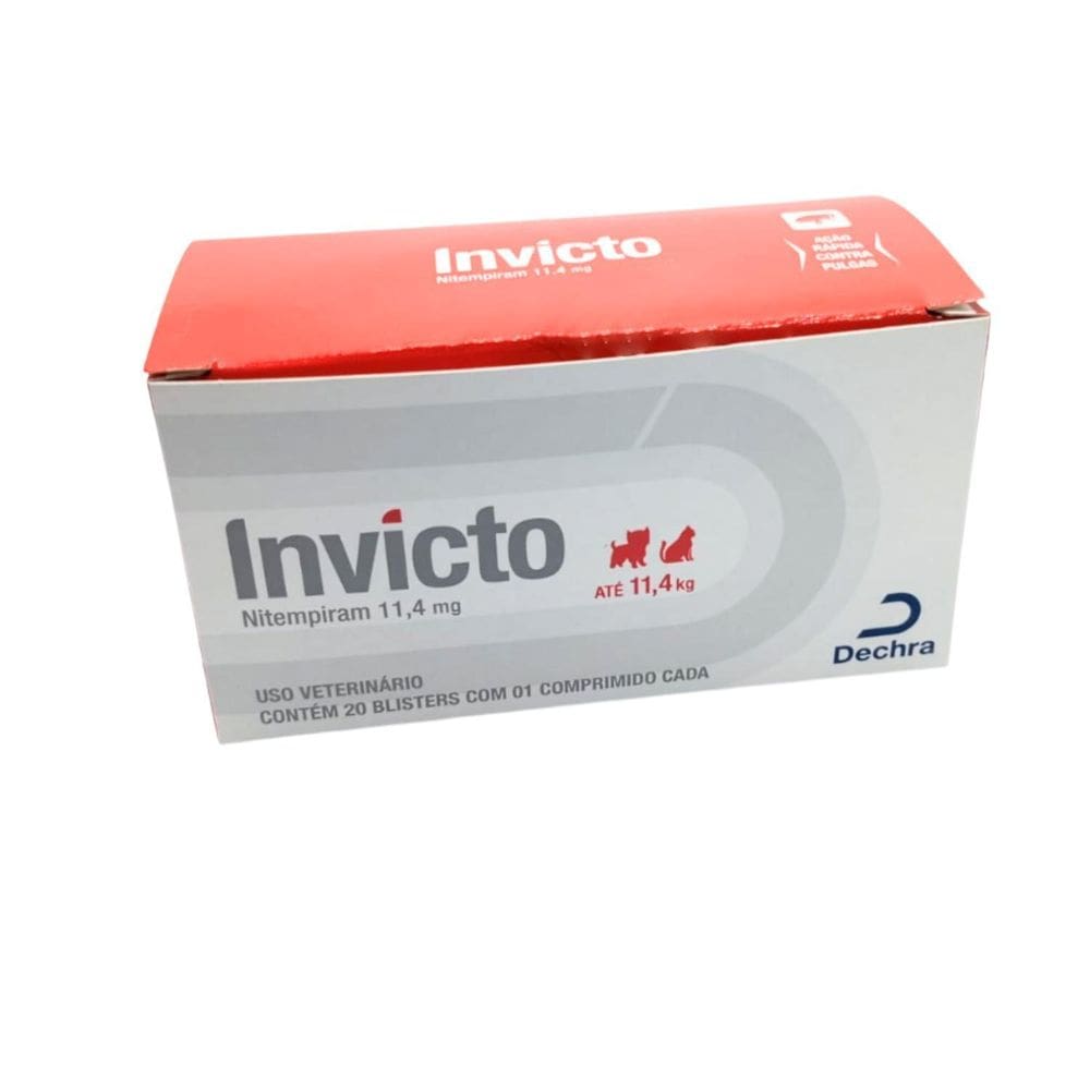 Antipulgas Dechra Invicto Cães Até 11,4 Kg - 20 Comprimidos