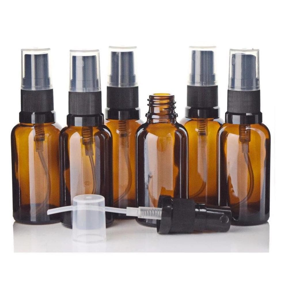 Frasco Vidro Ambar 30Ml Spray Válvula Spray Borrifador